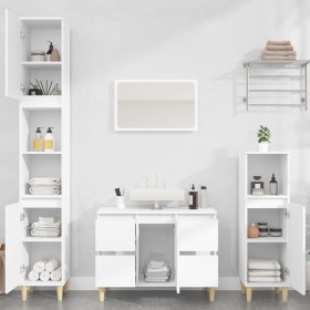 3-teiliges Badezimmermöbelset aus weißem Sperrholz von , Badezimmermöbel - Ref: Foro24-3185597, Preis: 217,21 €, Rabatt: %
