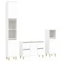 3-teiliges Badezimmermöbelset aus weißem Sperrholz von , Badezimmermöbel - Ref: Foro24-3185597, Preis: 208,28 €, Rabatt: %