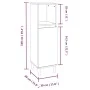 3-teiliges Badezimmermöbelset aus weißem Sperrholz von , Badezimmermöbel - Ref: Foro24-3185597, Preis: 208,28 €, Rabatt: %