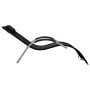 Black and gray textilene lounger by vidaXL, Loungers - Ref: Foro24-310513, Price: 88,34 €, Discount: %