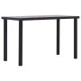 Esstisch aus schwarzem MDF und grauem Betonoptik 120x60x75 cm von , Küchen- und Esstische - Ref: Foro24-281857, Preis: 118,13...