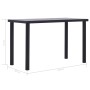 Esstisch aus schwarzem MDF und grauem Betonoptik 120x60x75 cm von , Küchen- und Esstische - Ref: Foro24-281857, Preis: 128,74...
