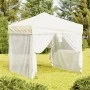 Folding party tent with cream side walls 2x2 m by , Tents and gazebos - Ref: Foro24-93508, Price: 98,47 €, Discount: %