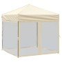 Folding party tent with cream side walls 2x2 m by , Tents and gazebos - Ref: Foro24-93508, Price: 100,16 €, Discount: %