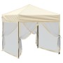 Folding party tent with cream side walls 2x2 m by , Tents and gazebos - Ref: Foro24-93508, Price: 100,16 €, Discount: %