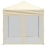Folding party tent with cream side walls 2x2 m by , Tents and gazebos - Ref: Foro24-93508, Price: 98,47 €, Discount: %