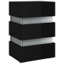 LED nightstand made of black glossy engineered wood, measuring 45x35x67 cm. by , Nightstands - Ref: Foro24-326847, Price: 101...