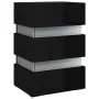 LED nightstand made of black glossy engineered wood, measuring 45x35x67 cm. by , Nightstands - Ref: Foro24-326847, Price: 99,...