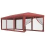 Partyzelt mit 8 Wänden aus rotem HDPE-Netzstoff, 3x9 m. von , Zelte und Pavillons - Ref: Foro24-319245, Preis: 160,97 €, Raba...