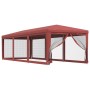 Partyzelt mit 8 Wänden aus rotem HDPE-Netzstoff, 3x9 m. von , Zelte und Pavillons - Ref: Foro24-319245, Preis: 163,04 €, Raba...
