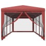 Partyzelt mit 8 Wänden aus rotem HDPE-Netzstoff, 3x9 m. von , Zelte und Pavillons - Ref: Foro24-319245, Preis: 163,04 €, Raba...
