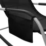 Schwarze und graue Textilene-Liege von vidaXL, Liegen - Ref: Foro24-310505, Preis: 109,03 €, Rabatt: %