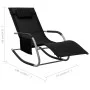 Schwarze und graue Textilene-Liege von vidaXL, Liegen - Ref: Foro24-310505, Preis: 109,03 €, Rabatt: %