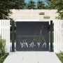 Garden gate in anthracite grey steel with grass design, 105x105 cm. by , garden gates - Ref: Foro24-153167, Price: 266,27 €, ...