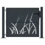 Gartentor aus anthrazitgrauem Stahl mit Grasdesign, 105x105 cm. von , Gartentore - Ref: Foro24-153167, Preis: 266,27 €, Rabat...
