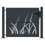 Puerta de jardín acero gris antracita diseño hierba 105x105 cm de , Puertas de jardín - Ref: Foro24-153167, Precio: 298,08 €,...