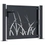 Gartentor aus anthrazitgrauem Stahl mit Grasdesign, 105x105 cm. von , Gartentore - Ref: Foro24-153167, Preis: 266,27 €, Rabat...