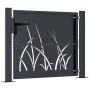 Puerta de jardín acero gris antracita diseño hierba 105x105 cm de , Puertas de jardín - Ref: Foro24-153167, Precio: 298,08 €,...