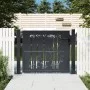 Puerta de jardín acero gris antracita diseño bambú 105x80 cm de , Puertas de jardín - Ref: Foro24-153178, Precio: 162,27 €, D...