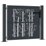 Anthracite grey steel garden gate with bamboo design 105x80 cm by , garden gates - Ref: Foro24-153178, Price: 166,40 €, Disco...