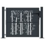 Gartentor aus anthrazitgrauem Stahl im Bambusdesign, 105x80 cm. von , Gartentore - Ref: Foro24-153178, Preis: 167,96 €, Rabat...