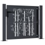 Gartentor aus anthrazitgrauem Stahl im Bambusdesign, 105x80 cm. von , Gartentore - Ref: Foro24-153178, Preis: 167,96 €, Rabat...