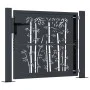 Gartentor aus anthrazitgrauem Stahl im Bambusdesign, 105x80 cm. von , Gartentore - Ref: Foro24-153178, Preis: 162,30 €, Rabat...