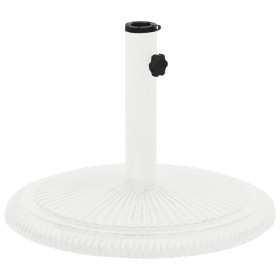 Weißer gusseiserner Sonnenschirmständer 45x45x30 cm von , Schirmständer - Ref: Foro24-317770, Preis: 82,12 €, Rabatt: %