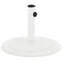 Weißer gusseiserner Sonnenschirmständer 45x45x30 cm von , Schirmständer - Ref: Foro24-317770, Preis: 76,48 €, Rabatt: %