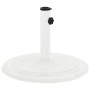 Weißer gusseiserner Sonnenschirmständer 45x45x30 cm von , Schirmständer - Ref: Foro24-317770, Preis: 82,12 €, Rabatt: %