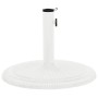 Weißer gusseiserner Sonnenschirmständer 45x45x30 cm von , Schirmständer - Ref: Foro24-317770, Preis: 82,12 €, Rabatt: %