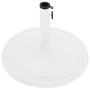 Weißer gusseiserner Sonnenschirmständer 45x45x30 cm von , Schirmständer - Ref: Foro24-317770, Preis: 82,12 €, Rabatt: %