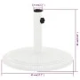 Weißer gusseiserner Sonnenschirmständer 45x45x30 cm von , Schirmständer - Ref: Foro24-317770, Preis: 76,48 €, Rabatt: %