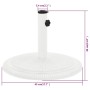 Weißer gusseiserner Sonnenschirmständer 45x45x30 cm von , Schirmständer - Ref: Foro24-317770, Preis: 82,12 €, Rabatt: %
