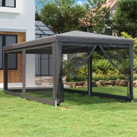 Partyzelt mit 6 Wänden aus anthrazitgrauem HDPE-Netzstoff 3x6 m. von , Zelte und Pavillons - Ref: Foro24-319239, Preis: 140,3...