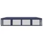 Party tent with 10 blue HDPE mesh walls 3x12 m by , Tents and gazebos - Ref: Foro24-319247, Price: 205,74 €, Discount: %