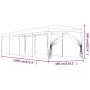 Partyzelt mit 10 blauen HDPE-Mesh-Wänden 3x12 m. von , Zelte und Pavillons - Ref: Foro24-319247, Preis: 209,83 €, Rabatt: %
