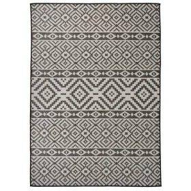 Außenteppich mit flachem Gewebe, schwarzen Streifen, 120x170 cm. von , Teppiche - Ref: Foro24-340851, Preis: 36,81 €, Rabatt: %