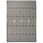 Außenteppich mit flachem Gewebe, schwarzen Streifen, 120x170 cm. von , Teppiche - Ref: Foro24-340851, Preis: 37,45 €, Rabatt: %