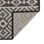 Außenteppich mit flachem Gewebe, schwarzen Streifen, 120x170 cm. von , Teppiche - Ref: Foro24-340851, Preis: 37,45 €, Rabatt: %