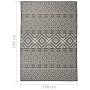 Außenteppich mit flachem Gewebe, schwarzen Streifen, 120x170 cm. von , Teppiche - Ref: Foro24-340851, Preis: 37,45 €, Rabatt: %