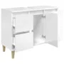 Plywood white gloss bathroom cabinet 80x33x60cm by , bathroom vanities - Ref: Foro24-821270, Price: 105,54 €, Discount: %