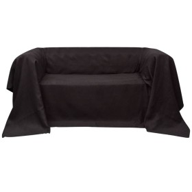 Braune Mikro-Wildleder-Sofabezug 270x350 cm von , Abdeckungen - Ref: Foro24-130894, Preis: 16,79 €, Rabatt: %