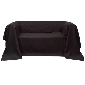 Braune Mikro-Wildleder-Sofabezug 270x350 cm von , Abdeckungen - Ref: Foro24-130894, Preis: 16,63 €, Rabatt: %