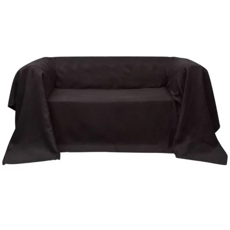 Braune Mikro-Wildleder-Sofabezug 270x350 cm von , Abdeckungen - Ref: Foro24-130894, Preis: 16,63 €, Rabatt: %
