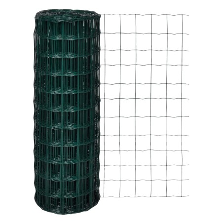 Euro-Zaun-Set aus grünem Stahl 25x1,7 m von , Zaunpaneele - Ref: Foro24-142405, Preis: 311,08 €, Rabatt: %