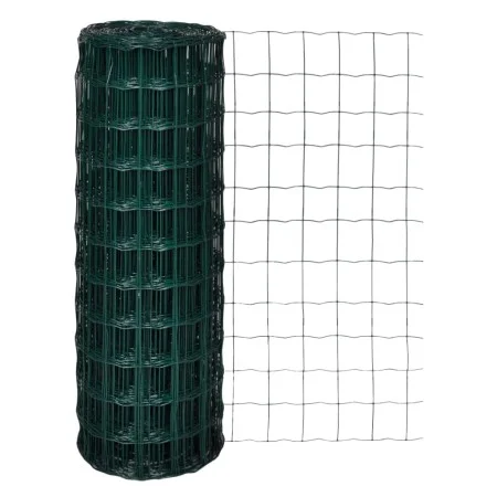 Set de Euro Valla acero verde 25x1,7 m de , Paneles de vallas - Ref: Foro24-142405, Precio: 291,73 €, Descuento: %
