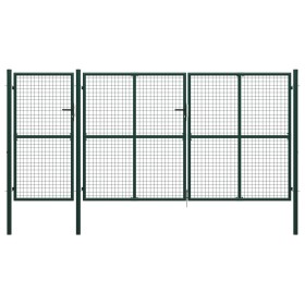 Grünes Gartentor aus Stahl 400x200 cm von , Gartentore - Ref: Foro24-144315, Preis: 709,93 €, Rabatt: %