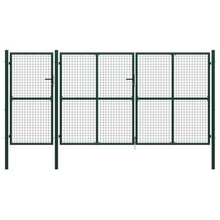 Grünes Gartentor aus Stahl 400x200 cm von , Gartentore - Ref: Foro24-144315, Preis: 709,93 €, Rabatt: %