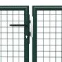 Puerta de jardín de acero verde 400x200 cm de , Puertas de jardín - Ref: Foro24-144315, Precio: 680,43 €, Descuento: %